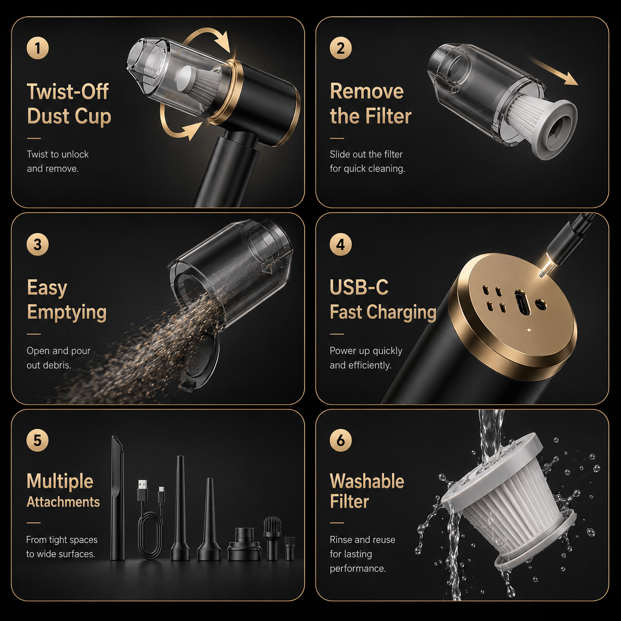 RooClean™ AirVac 2-in-1 Vacuum & Air Blower