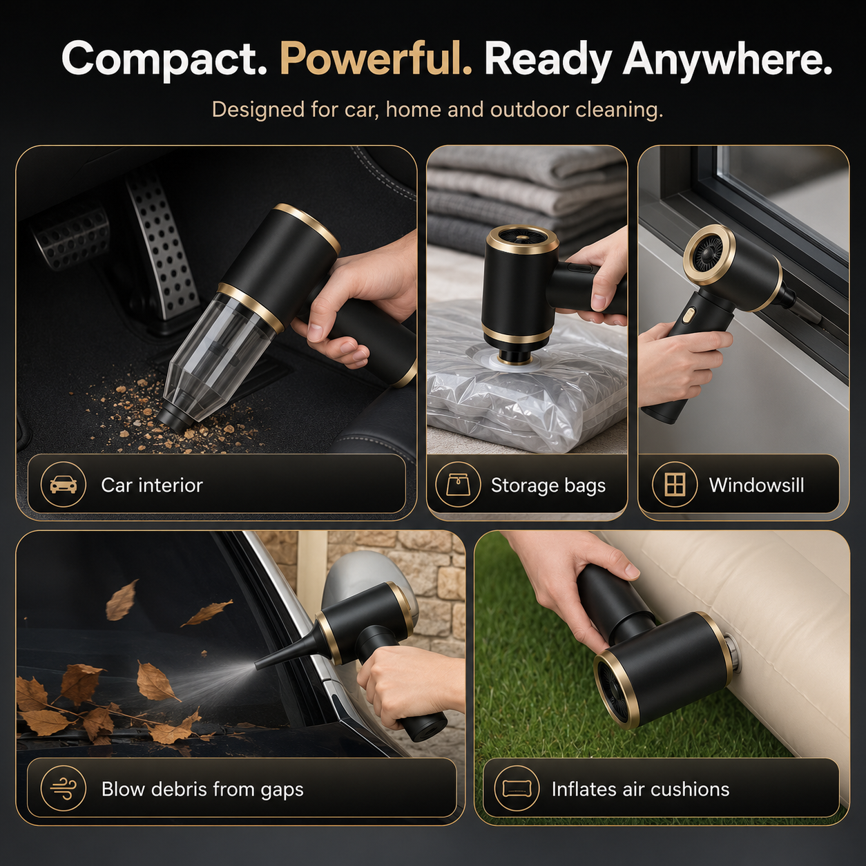 RooClean™ AirVac 2-in-1 Vacuum & Air Blower