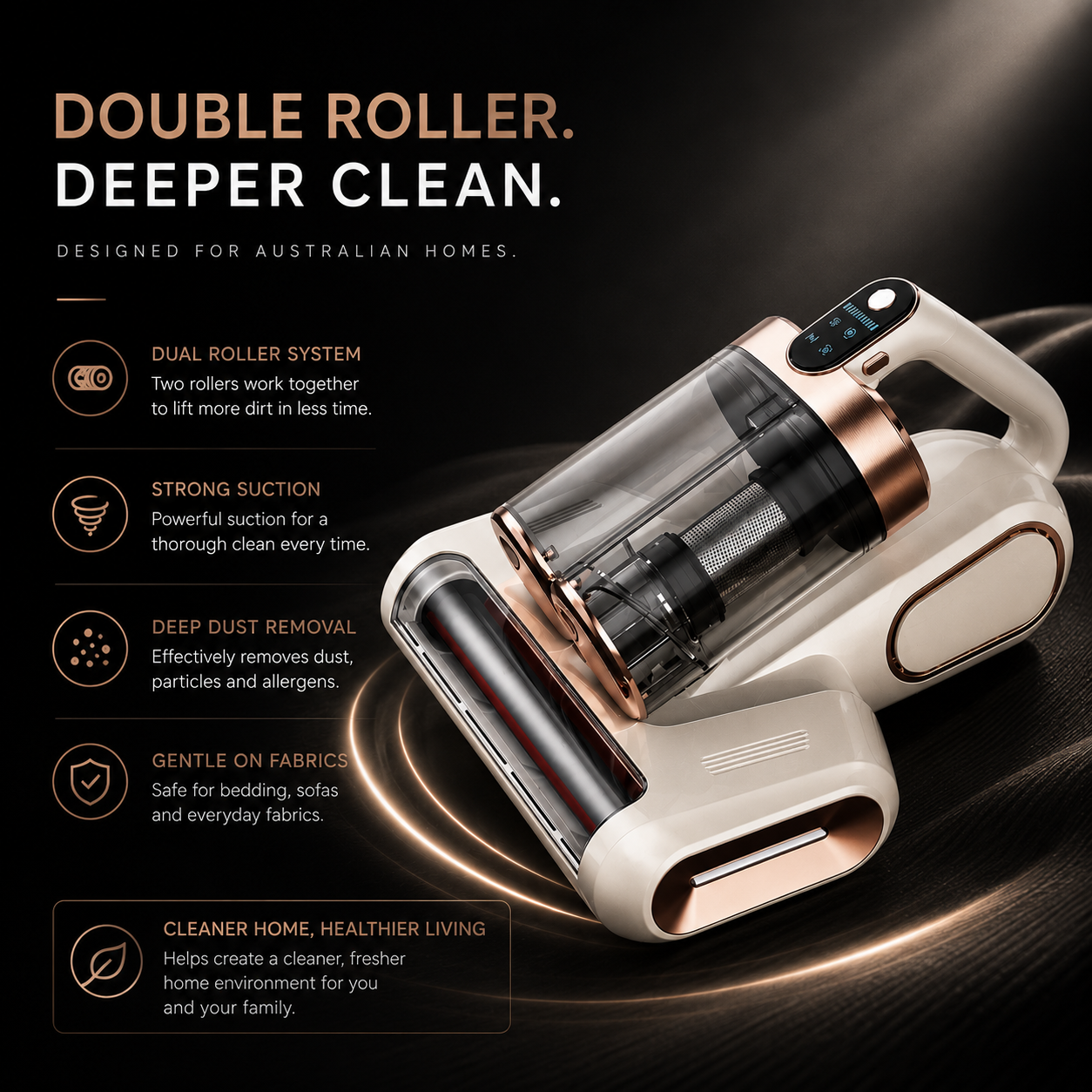 RooClean™ UltraVac Pro – UV Mattress Vacuum Cleaner
